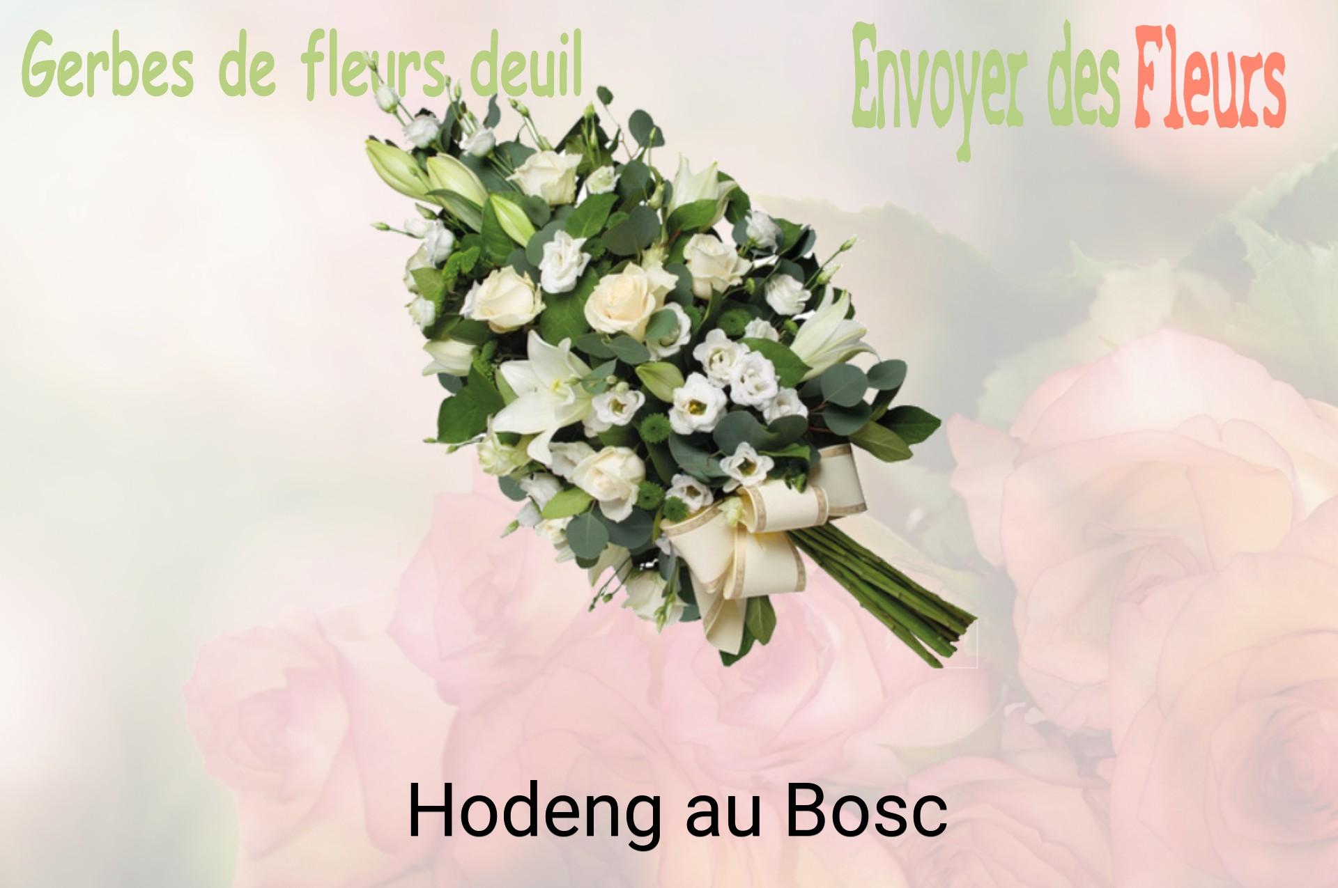 Gerbe de fleurs de deuil livrée à Hodeng-au-Bosc